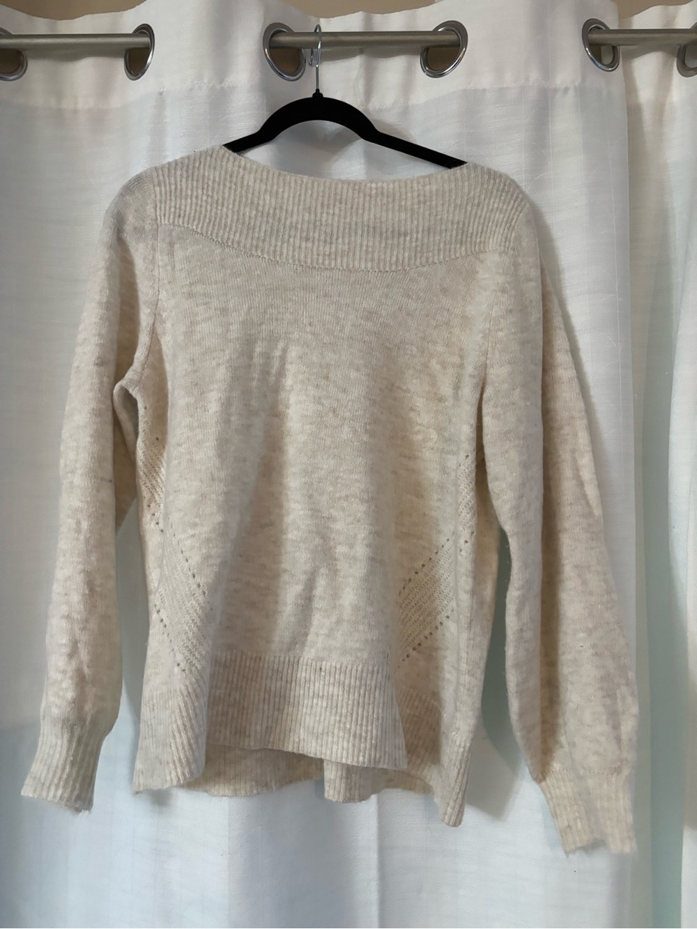 Cream boatneck Sweater - reitmans
